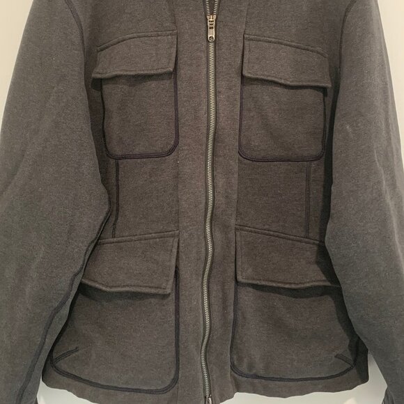 Lululemon Dark Grey Men Jacket with Pockets Size L - Picture 3 of 15